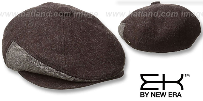EK HERRING-HYBRID NEWSBOY Brown Hat by New Era display picture 1