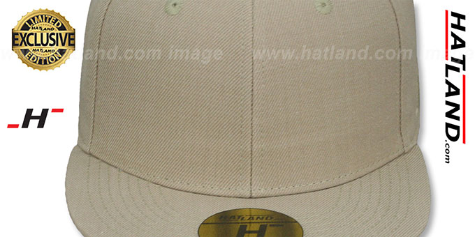 Tan fitted hat on sale