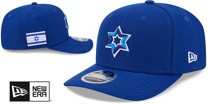 Israel 2026 WBC GAME STRETCH-SNAP Royal Hat by New Era