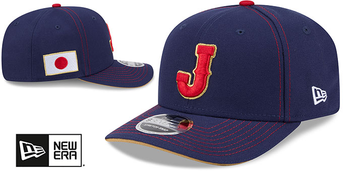 Japan 2026 WBC GAME STRETCH-SNAP Navy Hat by New Era