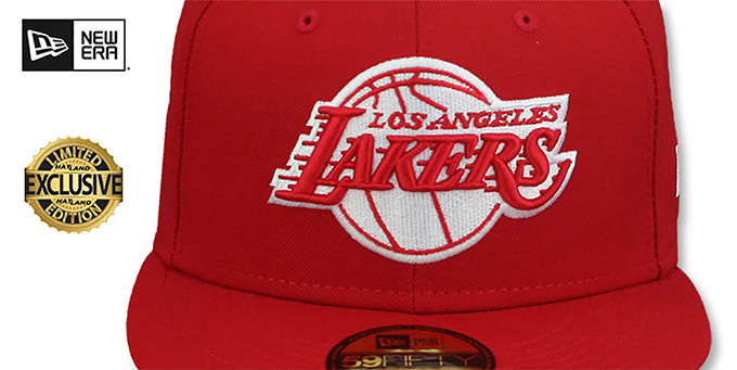 lakers red hat