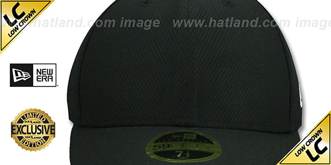 New Era LOW-CROWN DIAMOND TECH 59FIFTY-BLANK Black Fitted Hat