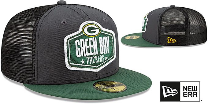 Packers 2021 NFL TRUCKER DRAFT Fitted Hat