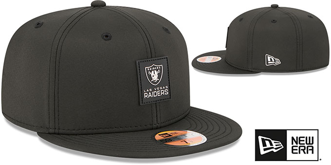 Las Vegas Raiders 2025 HOT WEATHER NFL SIDELINE Black Fitted Hat
