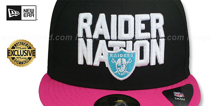 Las Vegas Raiders MIAMI VICE SCRIPT Beetroot-Blue Fitted Hat