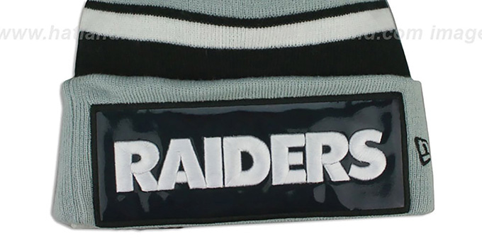 Oakland Raiders THROWBACK BIG-SCREEN Knit Beanie Hat