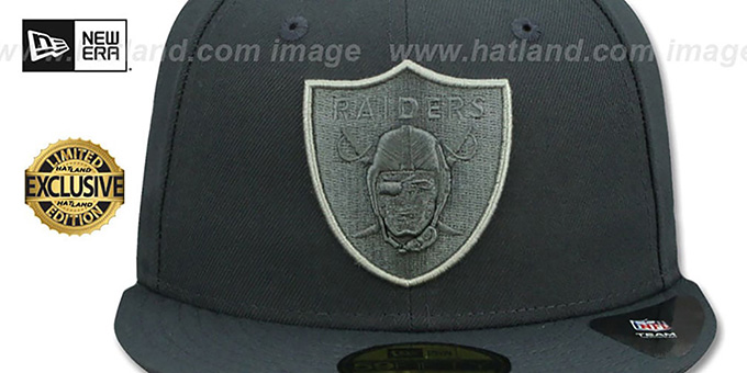 raiders pewter snapback