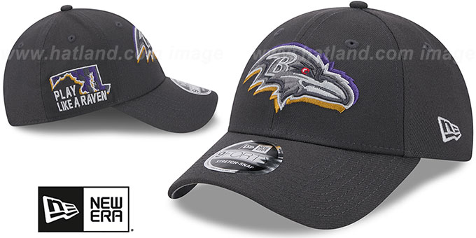 Baltimore Ravens 2024 NFL DRAFT STRETCH-SNAP Grey Hat