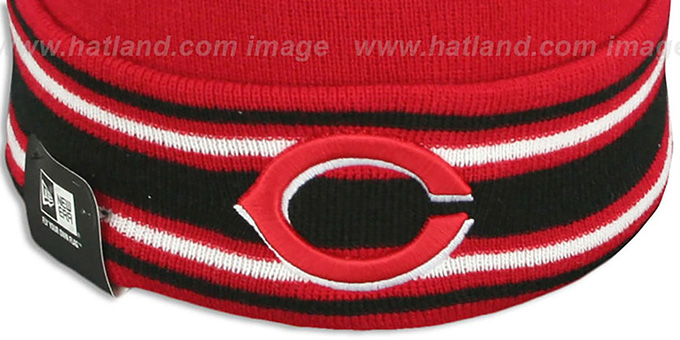 Cincinnati Reds AC ONFIELD Red Knit Beanie Hat by New Era