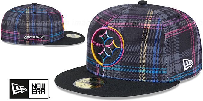 Pittsburgh Steelers 2024 ONFIELD CRUCIAL CATCH Fitted Hat