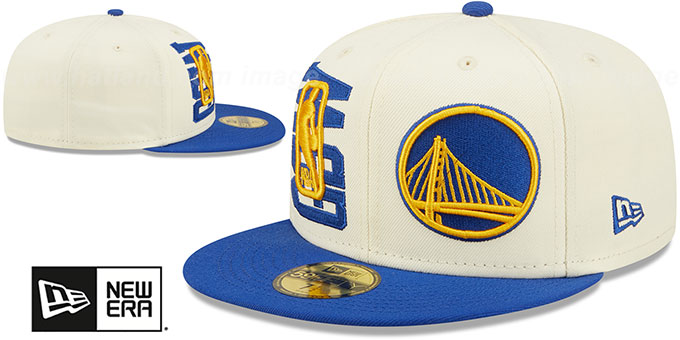 GOLDEN STATE WARRIORS CITY DOUBLE FRONT LOGO SNAPBACK HAT (ROYAL BLUE)