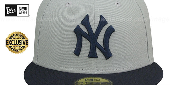 New York Yankees COOPERPACK Grey-Navy Fitted Hat by New Era