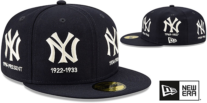 New York Yankees COOPERSTOWN EVOLUTION-2 Navy Fitted Hat