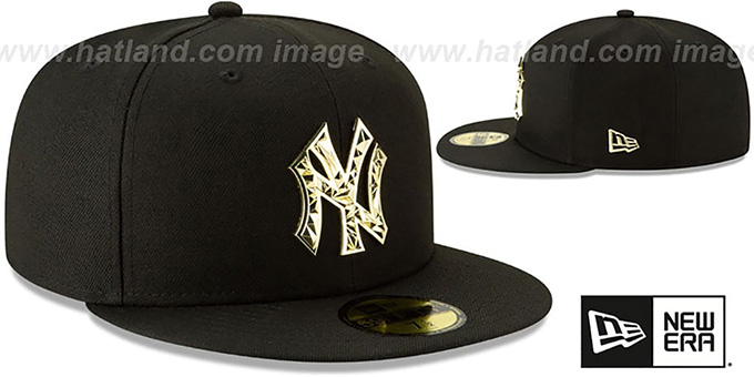 black and gold yankees hat