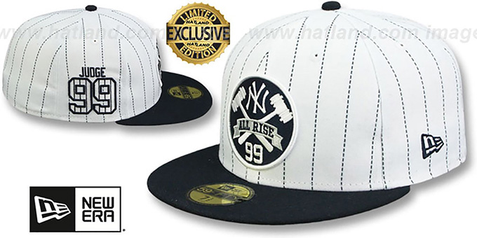 white pinstripe yankees hat