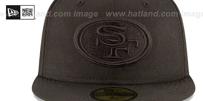 49ers blackout hat