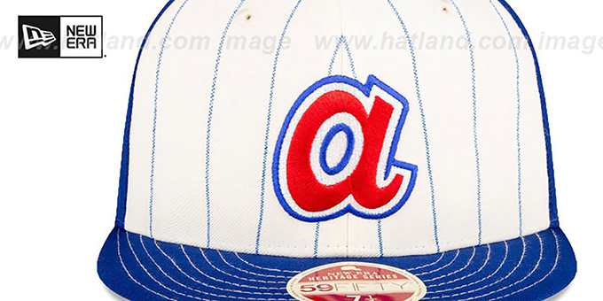 Atlanta Braves Cooperstown White Legacy Vintage Throwback Hat - Adjustable Cap For Men