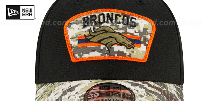 Denver Broncos 2021 SALUTE-TO-SERVICE FLEX Black-Desert Hat