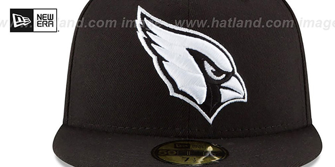 black and white cardinals hat