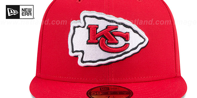 Kansas City Chiefs 2024 NFL DRAFT Red Fitted Hat by New Era