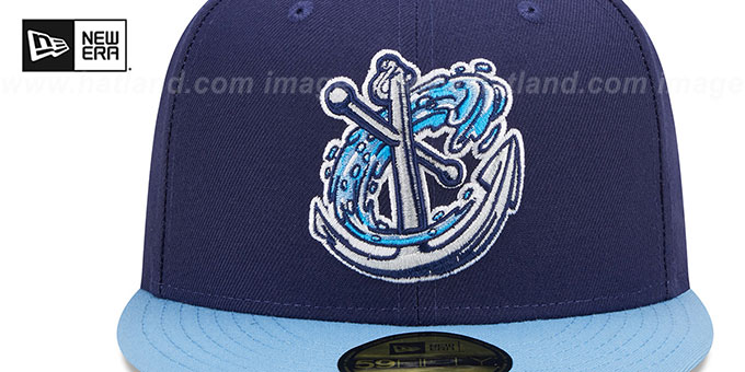 Columbus Clippers MILB MARVEL DEFENDERS Navy-Sky Fitted Hat