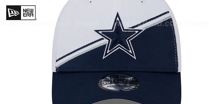 New Era Dallas Cowboys 39THIRTY M/L Mesh Hat Navy White NWT Men main image 3