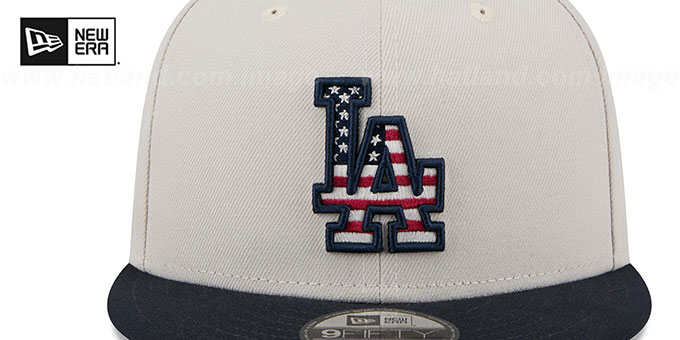 Los Angeles Dodgers 2024 JULY 4TH STARS N STRIPES SNAPBACK Hat