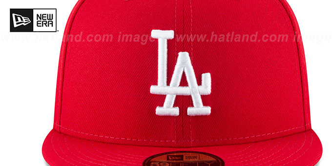 Red la best sale baseball cap