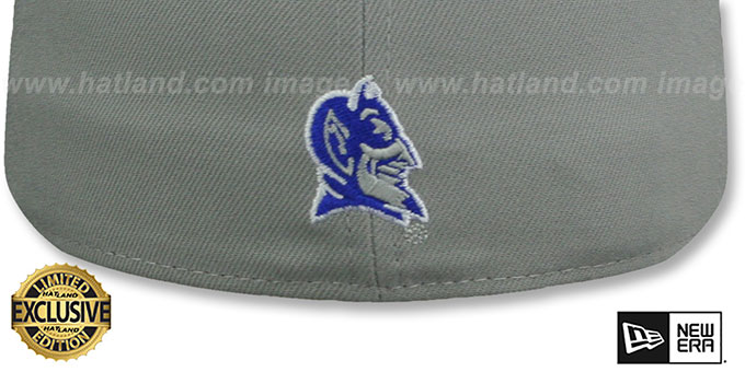 Duke NCAA TEAM-BASIC Grey-Royal Fitted Hat by New Era