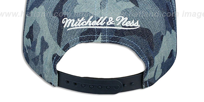 Grizzlies DENIM-CAMO SNAPBACK Blue Hat by Mitchell and Ness display picture 3