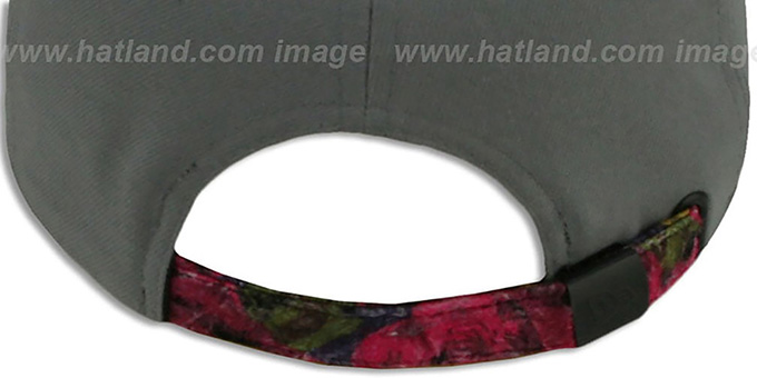 Miami Heat FLORAL-FUR STRAPBACK Grey-Pink Hat by New Era