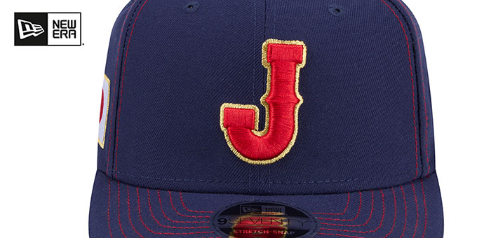 Japan 2026 WBC GAME STRETCH-SNAP Navy Hat by New Era