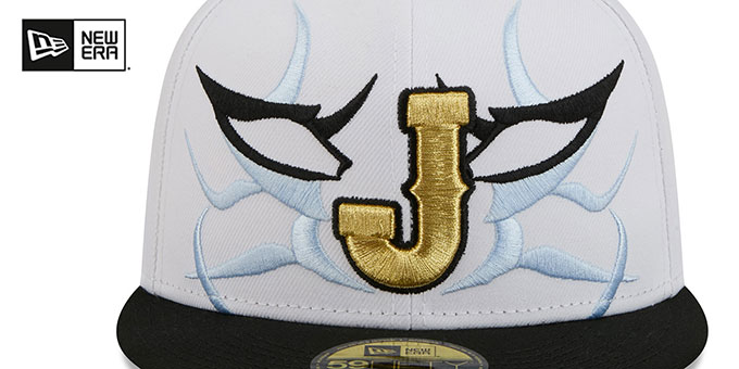 限定！！ New Era 59FIFTY WBC J LOGO Japan WBC COUNTRY CONNECT White-Black Fitted Hat by New Era