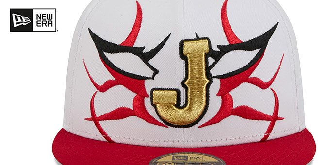 限定！！ New Era 59FIFTY WBC J LOGO Japan WBC COUNTRY CONNECT White-Red Fitted Hat by New Era