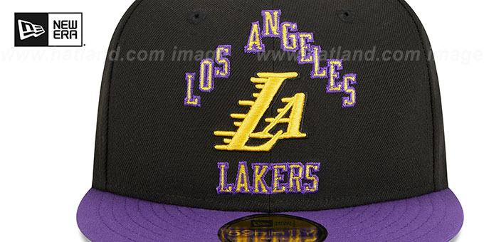 Purple Lakers City Edition Hat 2021 Los Angeles Lakers City