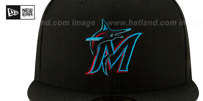 【海外限定】New Era 59FIFTY Miami Marlins Jackie Robinson New Era Miami Marlins Jackie Robinson Day 59FIFTY Hat Men's