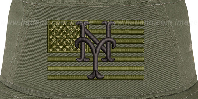 New York Mets 2023 ARMED FORCES STARS N STRIPES BUCKET Hat New York Mets 2023 ARMED FORCES STARS N STRIPES BUCKET Hat