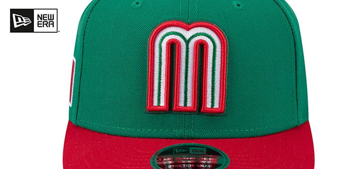 Mexico 2026 WBC GAME STRETCH-SNAP Green-Red Hat by New Era