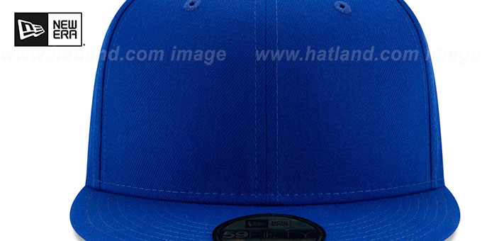 New Era 59FIFTY-BLANK Solid Royal Fitted Hat