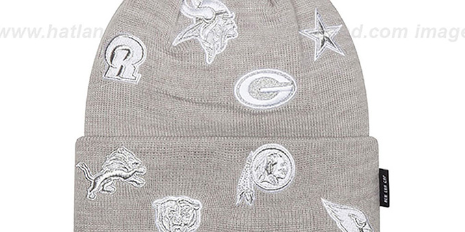 NFL NFC TOTAL LOGO Grey Knit Beanie Hat by New Era