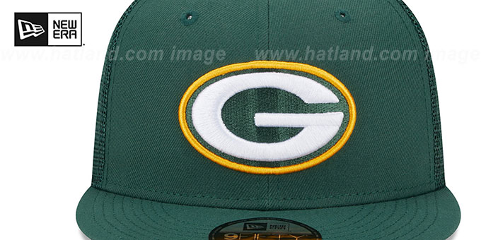 New Era Green Bay Packers 75th Anniversary Black Prime Edition 9Forty A Frame Snapback Cap