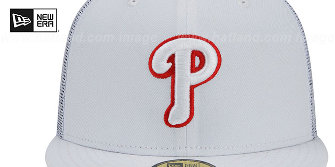 Philadelphia Phillies BATTING PRACTICE TRUCKER White Fitted Hat