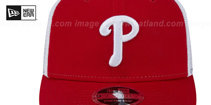Casquette New Era 9Forty Snapback Philadelphia Phillies – Gris/rouge – Taille Unique – Neuve