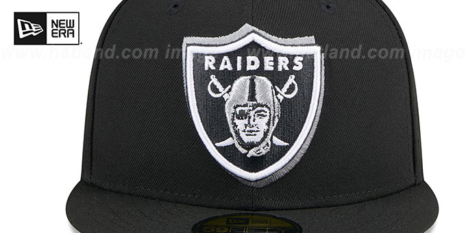 Las Vegas Raiders 2024 NFL DRAFT Black Fitted Hat by New Era