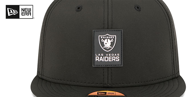 Las Vegas Raiders 2025 HOT WEATHER NFL SIDELINE Black Fitted Hat