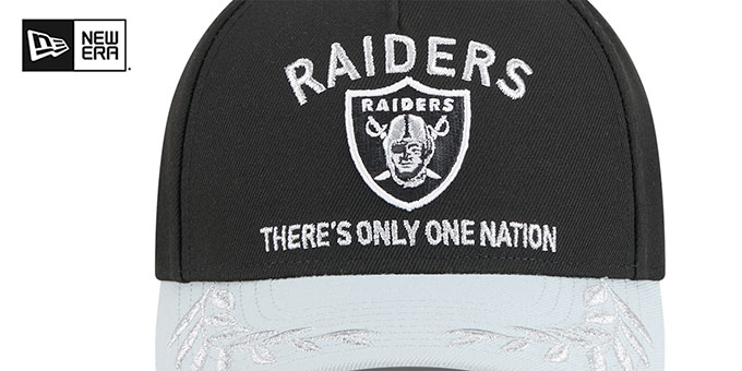 Las Vegas Raiders 2025 NFL DRAFT ONSTAGE M-CROWN SNAPBACK Black-G