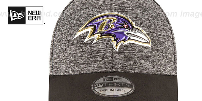 Baltimore Ravens 2016 MONOCHROME NFL DRAFT FLEX Hat