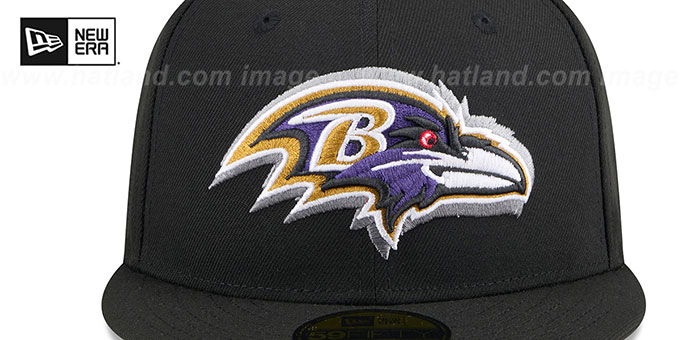 Baltimore Ravens 2024 NFL DRAFT Black Fitted Hat by New Era