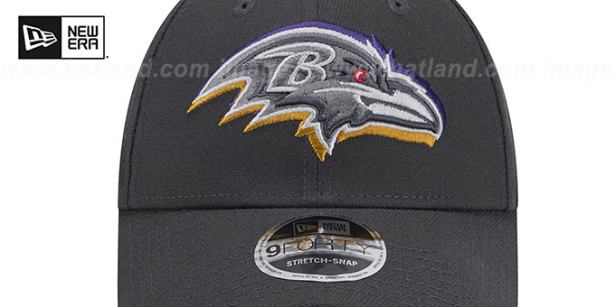 Baltimore Ravens 2024 NFL DRAFT STRETCH-SNAP Grey Hat