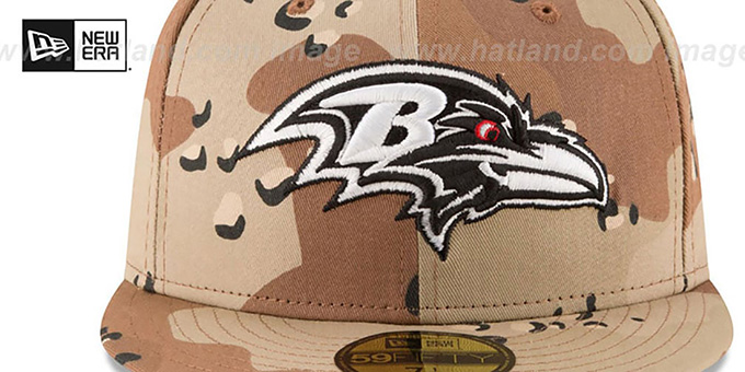 Desert Storm Camo Fitted Hat